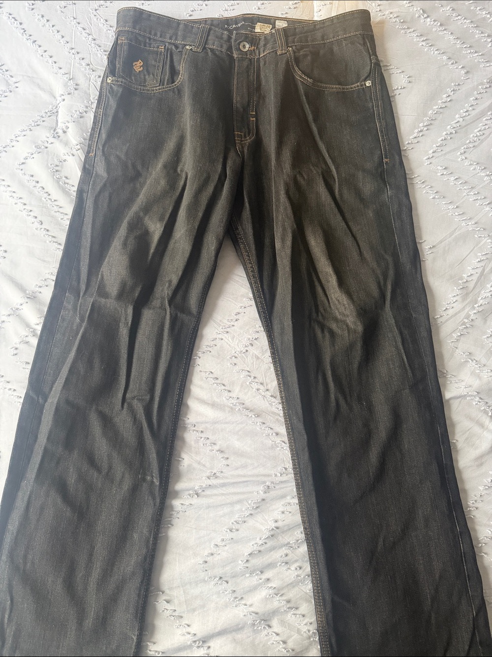Rocawear Men's Black Straight Jeans